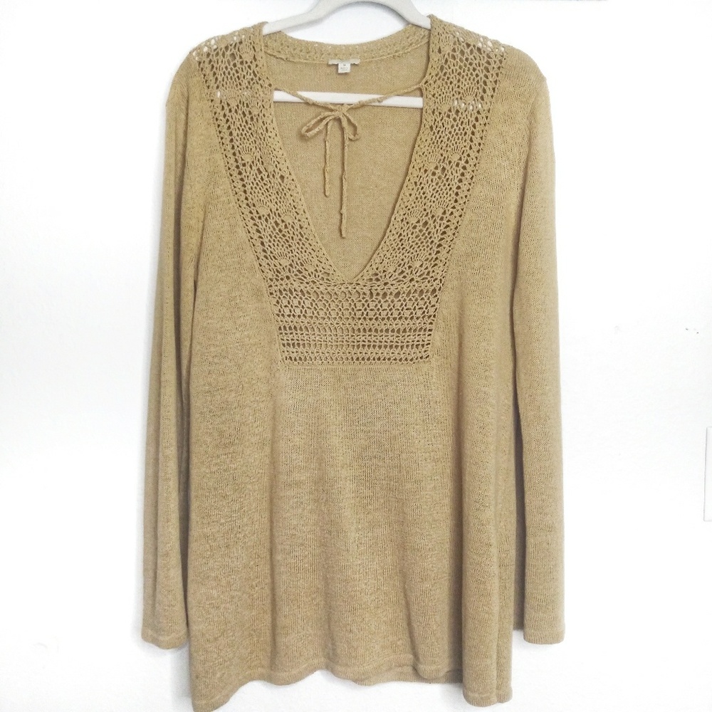 J. Jill Sweater Knit Design Tunic